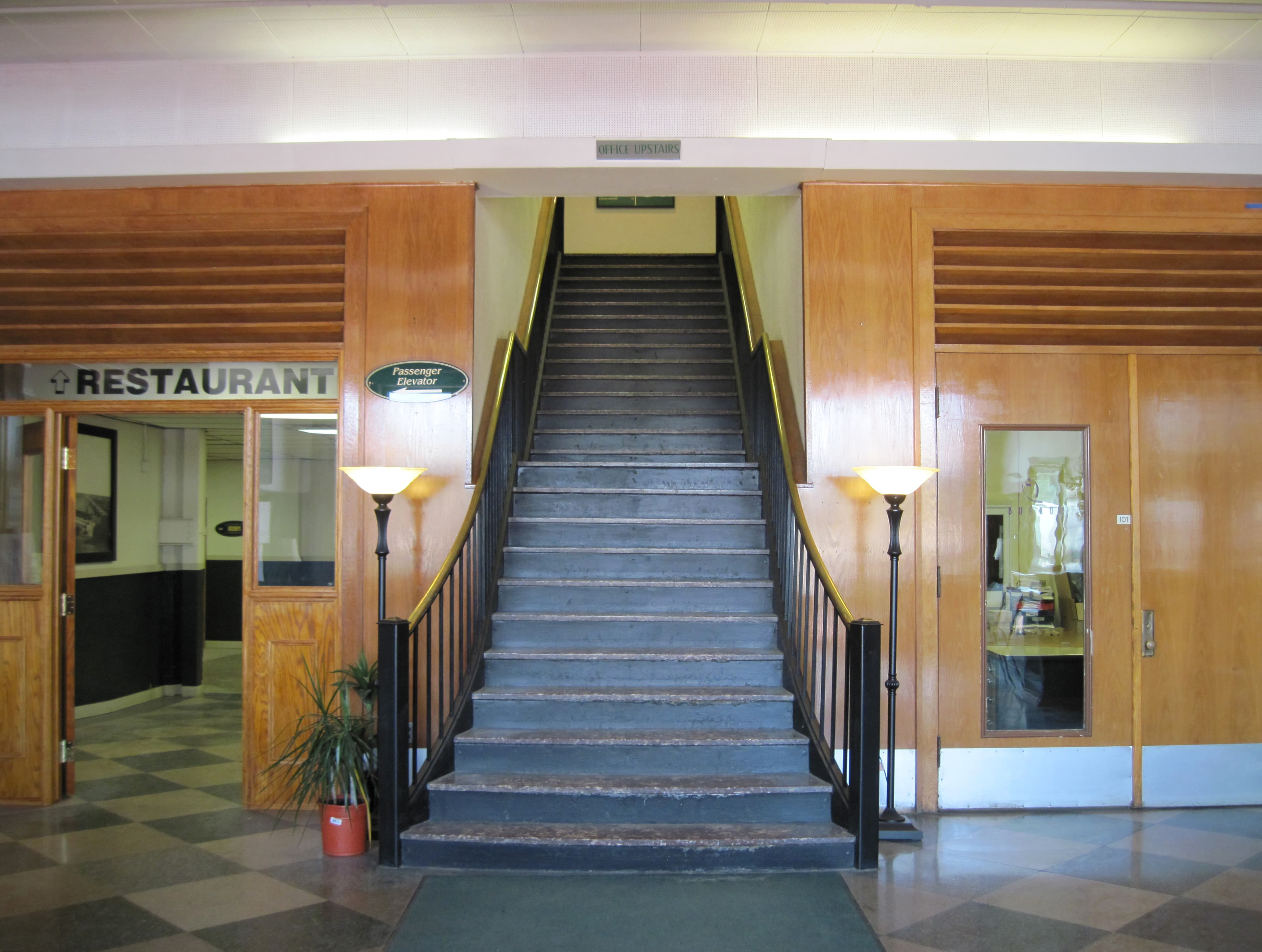 Wurlitzer Factory Lobby Stairs