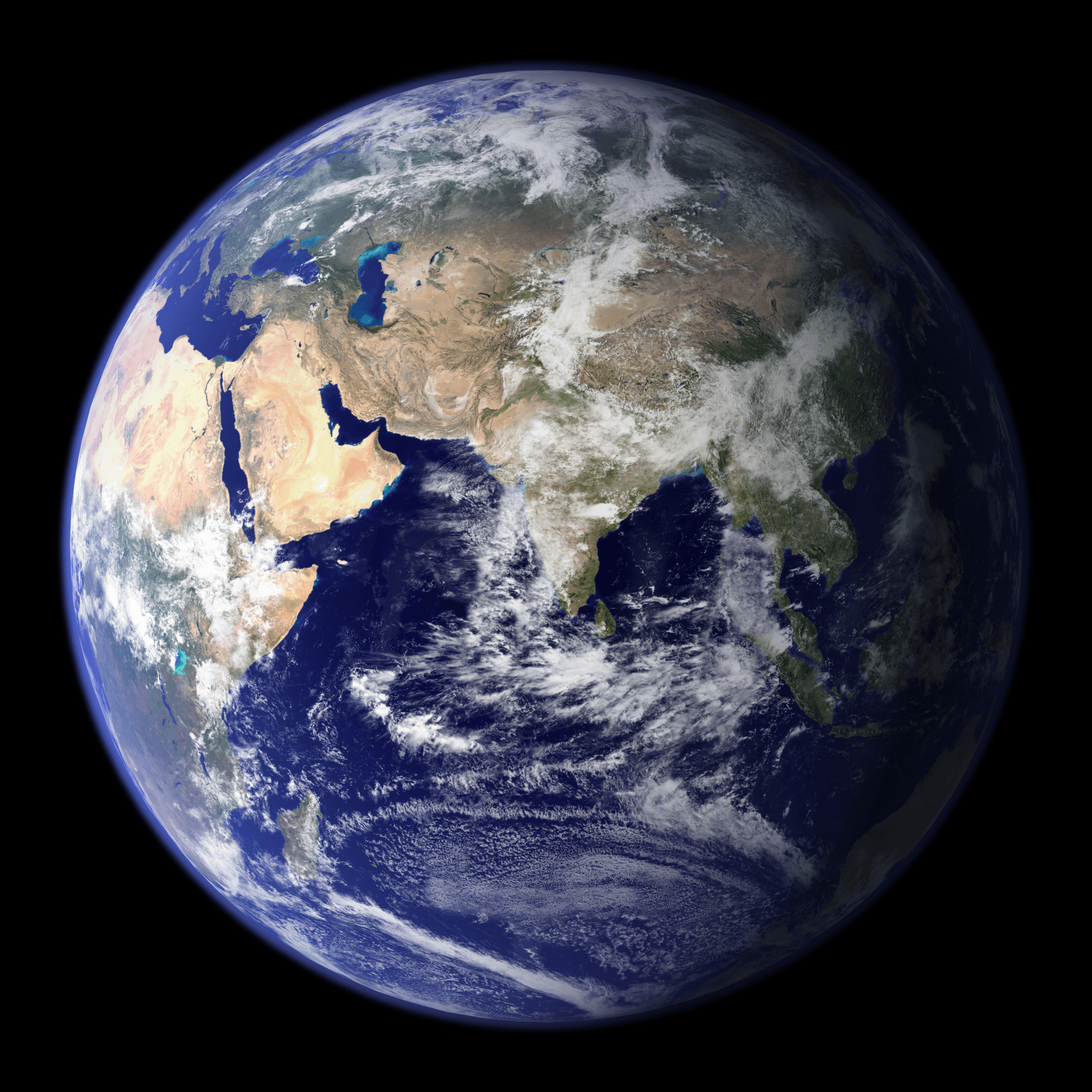 Earth Eastern Hemisphere 2002
