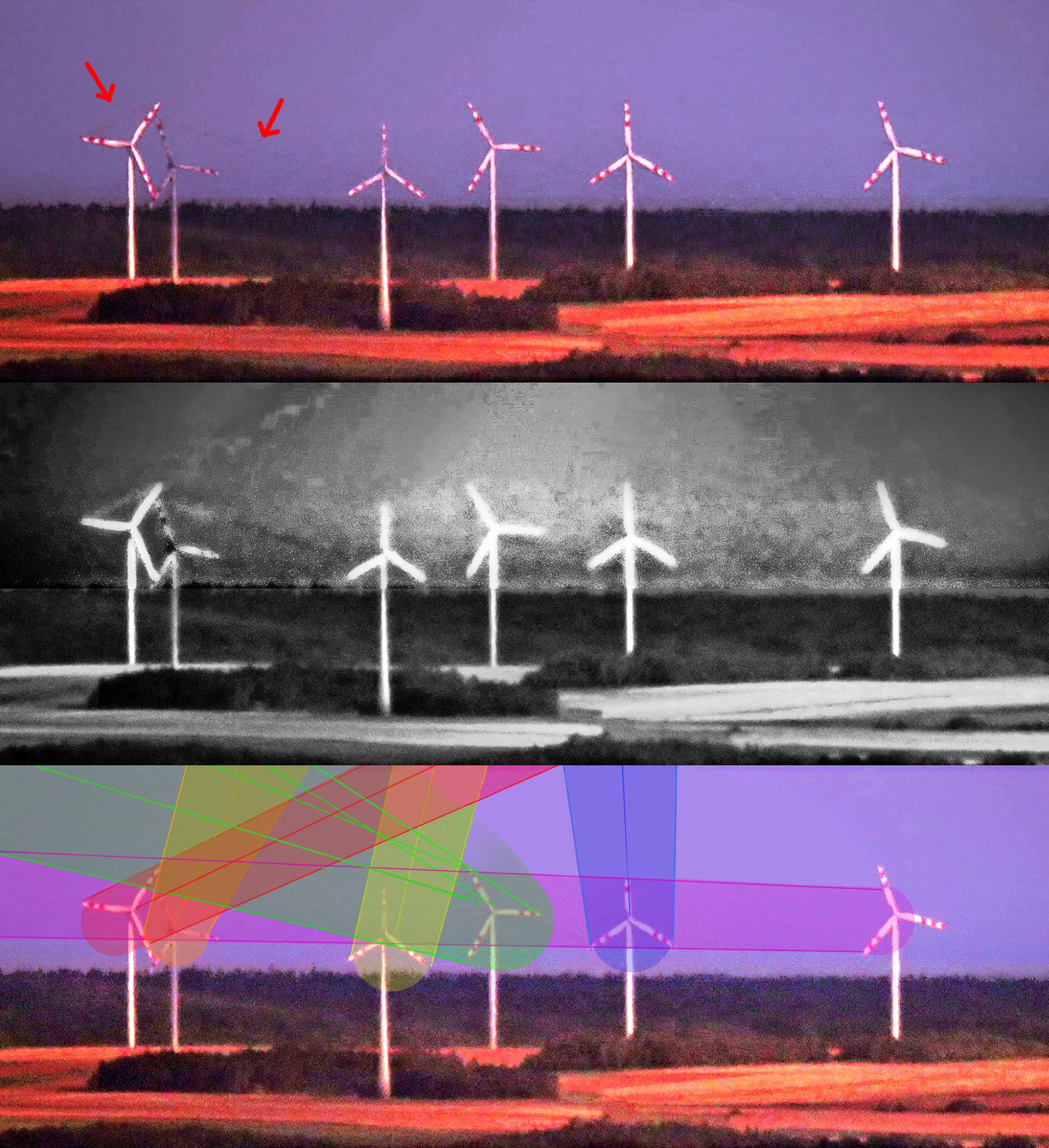 Wind-turbine-vortices