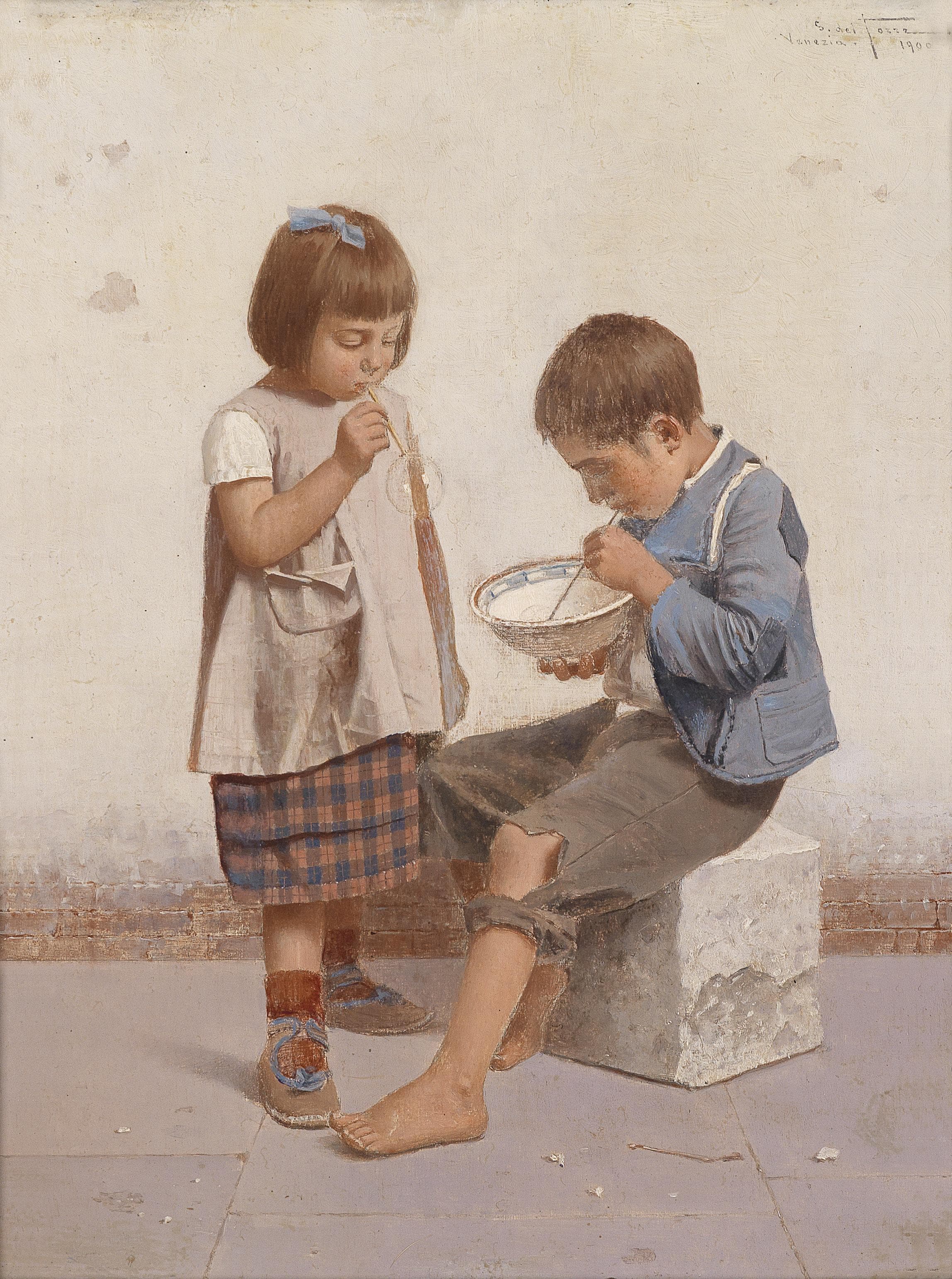 Giulio del Torre Seifenblasen 1900