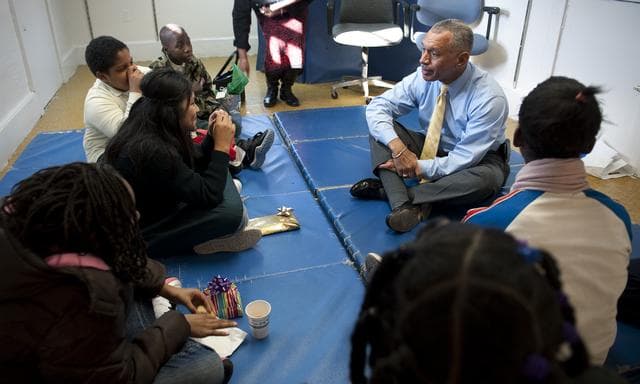 NASA Administrator Bolden Volunteers with the DC Cares Program
