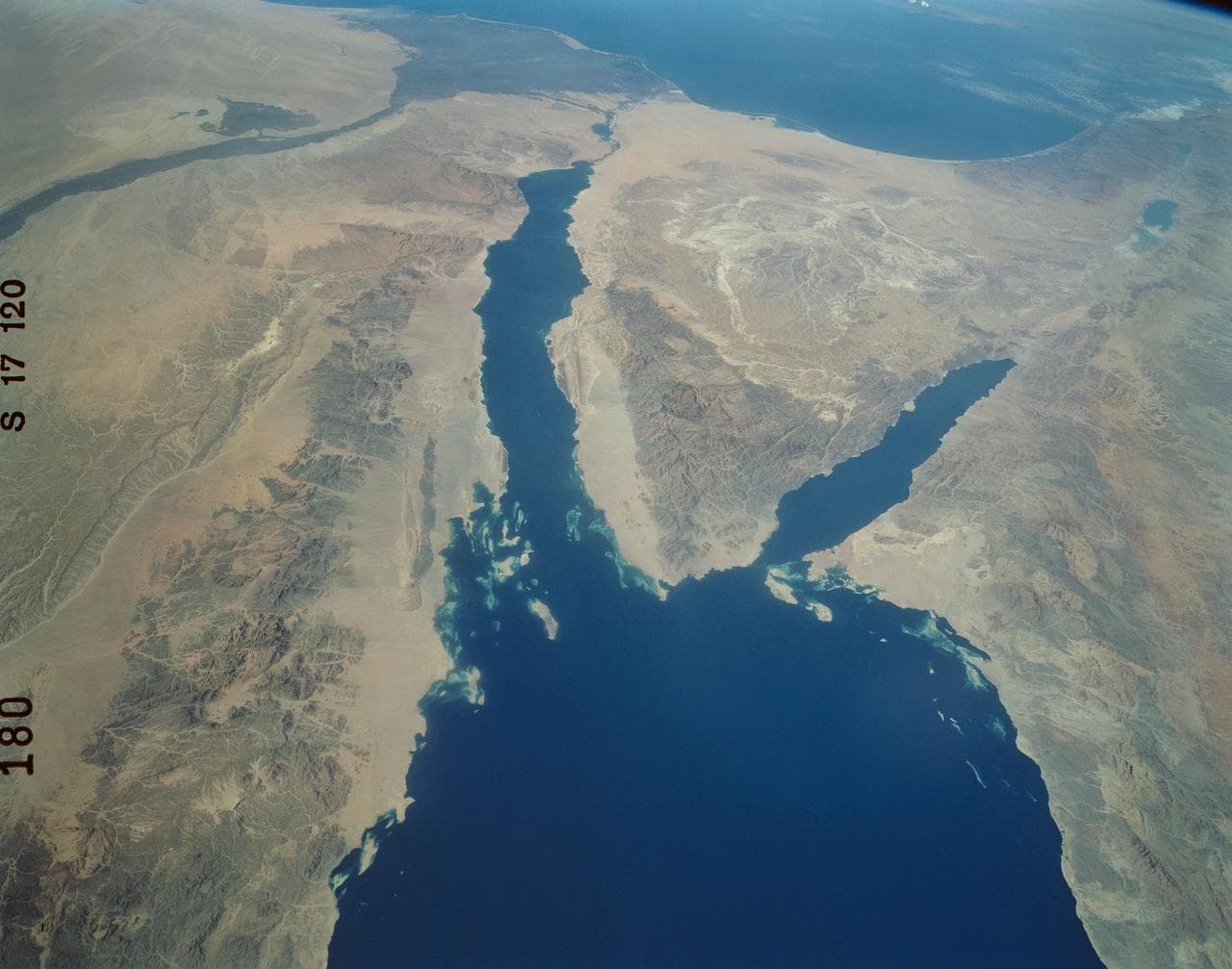 Panoramic Sinai Peninsula, Red Sea