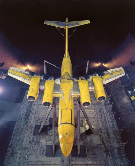 Four Engine USB Model in the 40x80 foot Wind Tunnel.