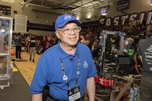 NASA Systems Engineer Daniel Eng Judges Robotics Competition