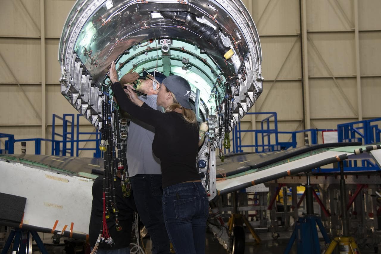 Engine Installed on NASA’s X-59 Experimental Aircraft