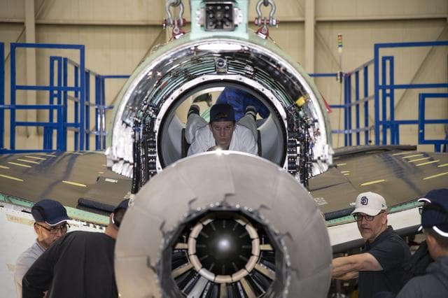 Engine Installed on NASA’s X-59 Experimental Aircraft