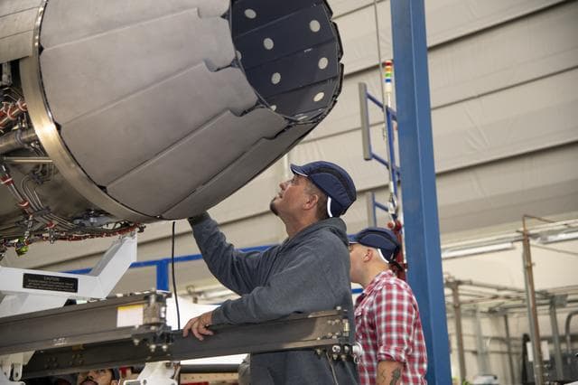 Engine Installed on NASA’s X-59 Experimental Aircraft