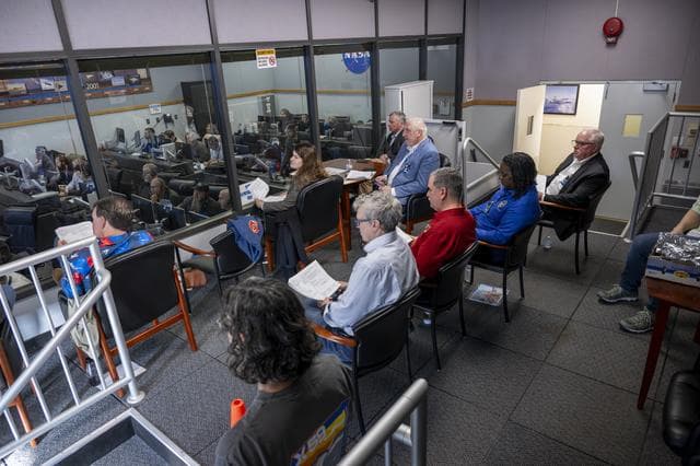 NASA Aeronautics and Center Leadership Observe X-59’s First Flight