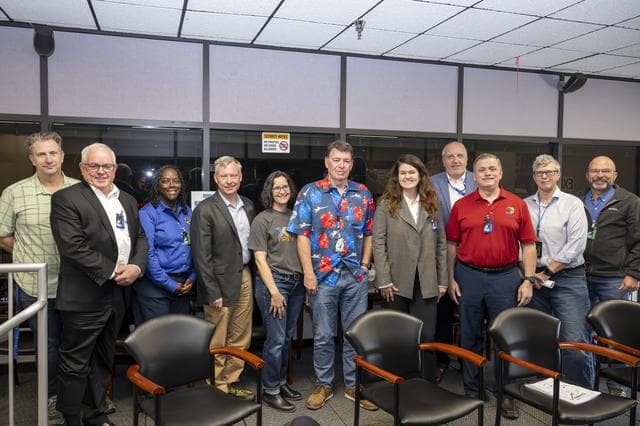 NASA Aeronautics and Center Leadership Observe X-59’s First Flight