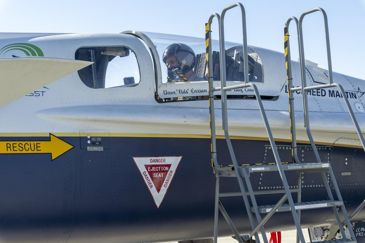 NASA Test Pilot Opens X-59 Cockpit After Historic First Flight