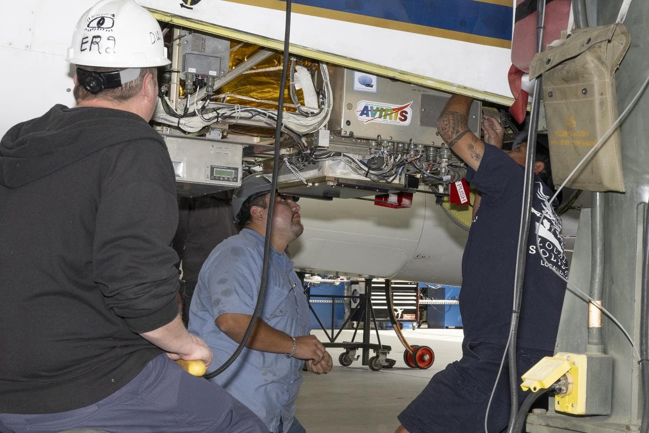 NASA ER-2 Prepares for Geological Earth Mapping Experiment Flights