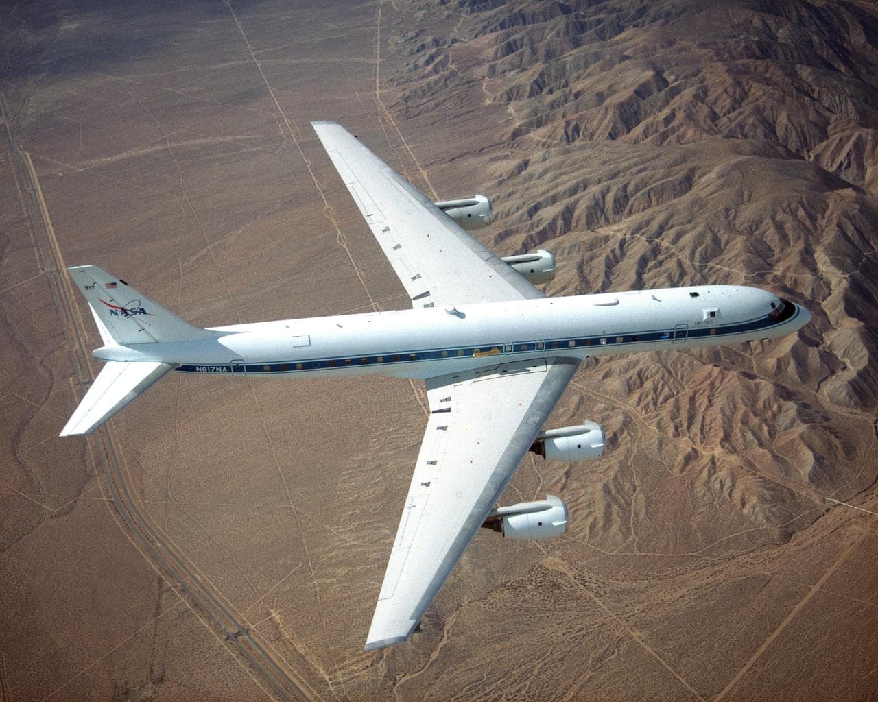 DC-8 Airborne Laboratory in flight
