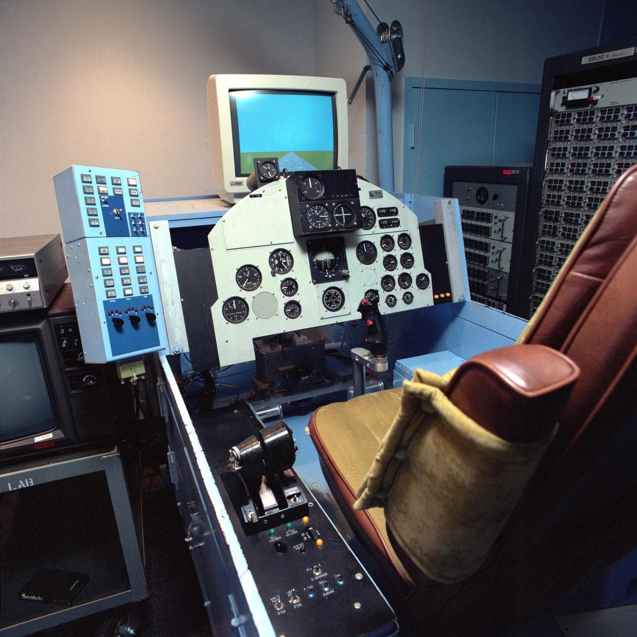 F-15 PCA (Propulsion Controlled Aircraft) simulation cockpit