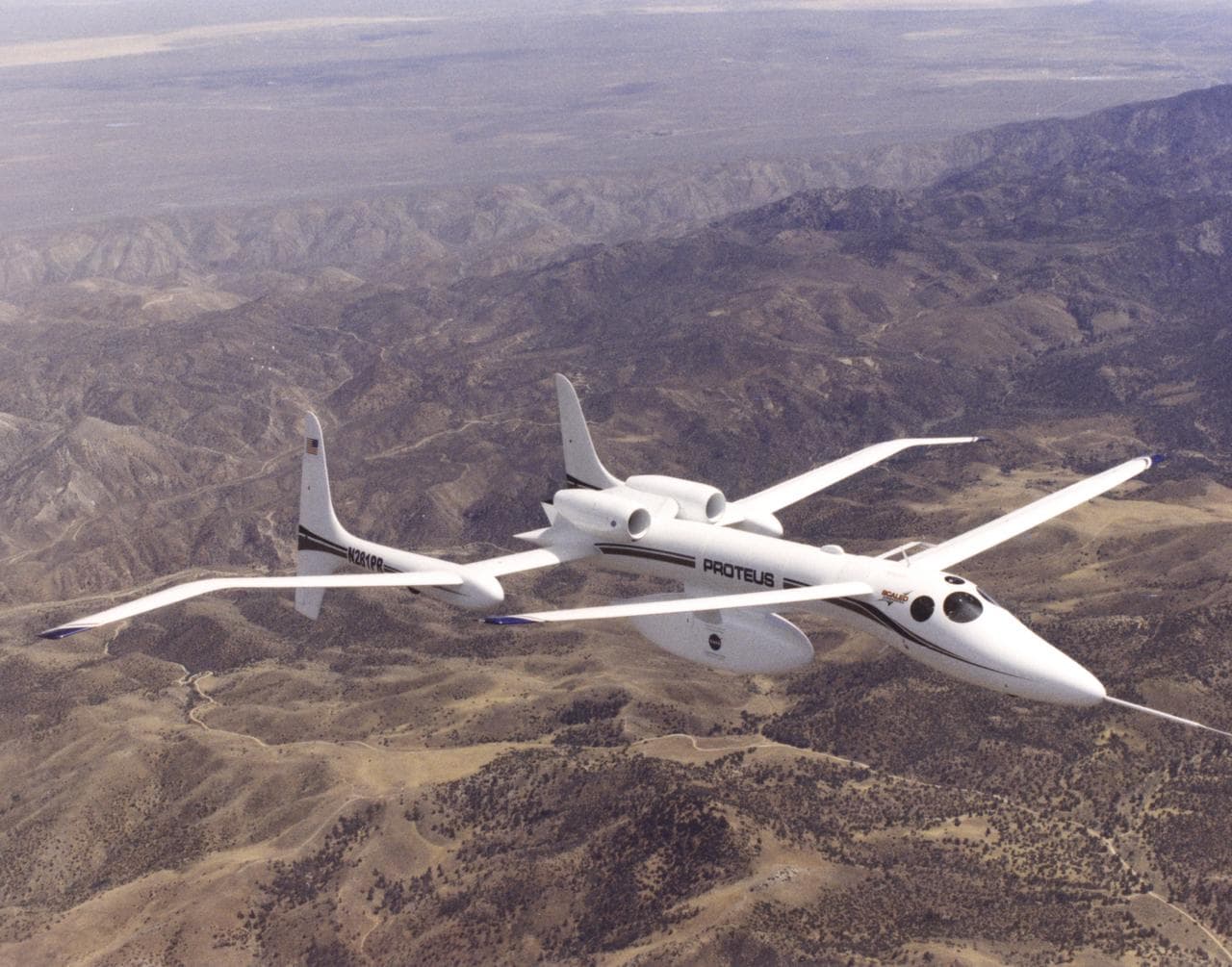 ERAST Program Proteus Aircraft in Flight