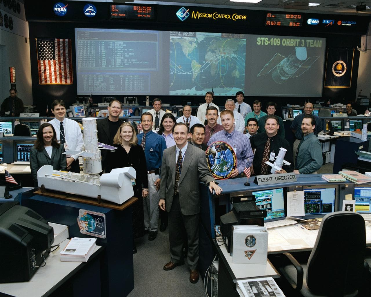 STS-109 Flight Control Room Photo