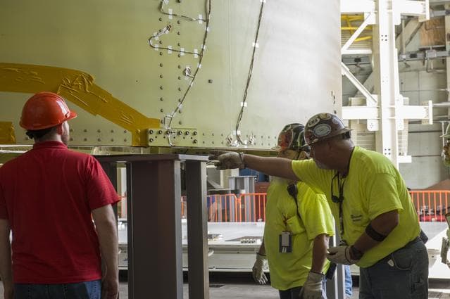 Pegasus delivers SLS engine section