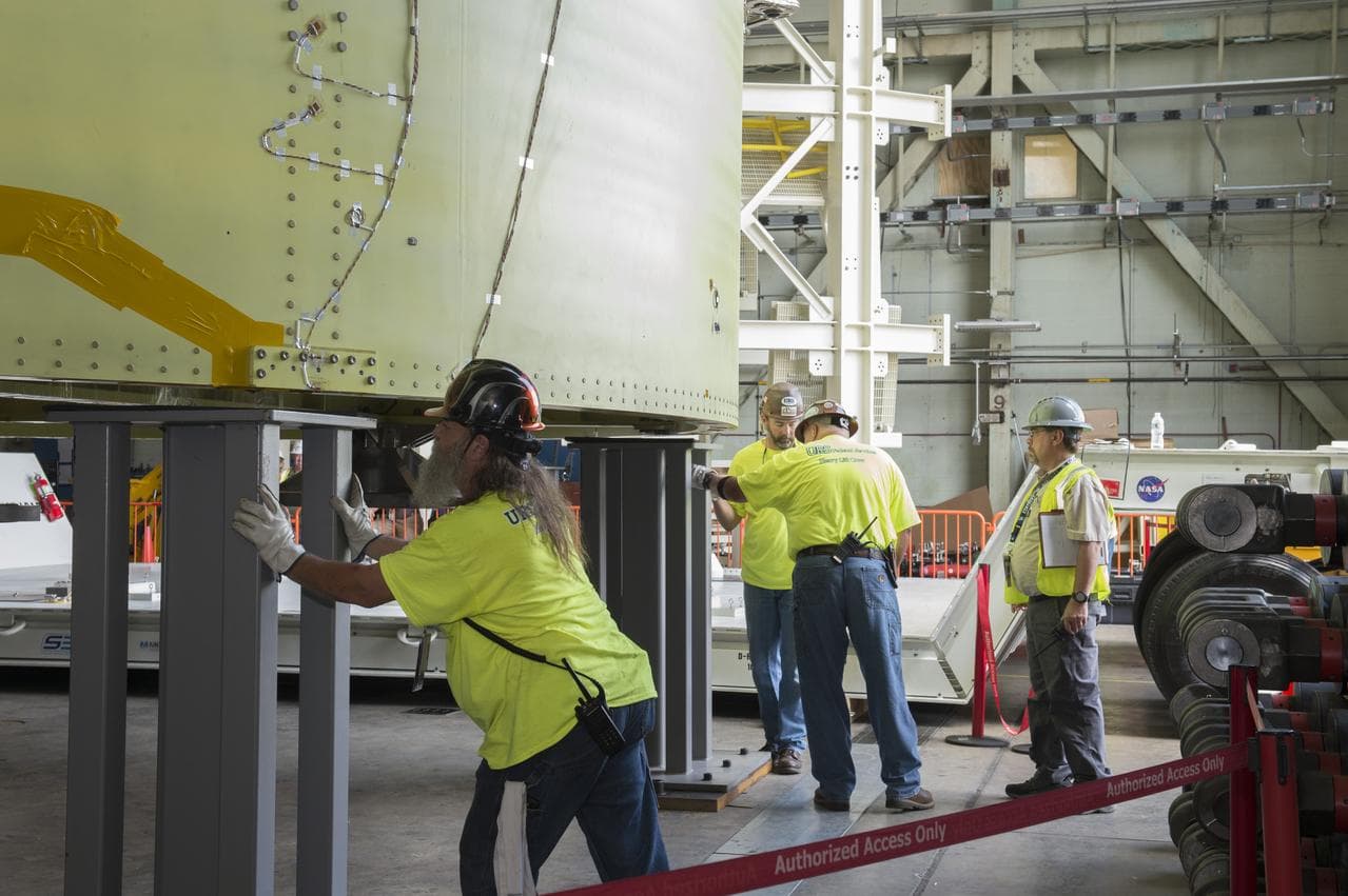 Pegasus delivers SLS engine section