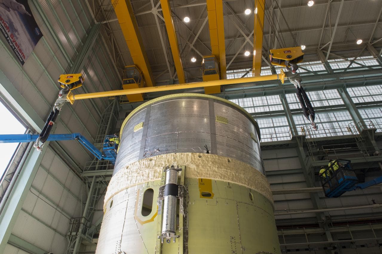 Pegasus delivers SLS engine section