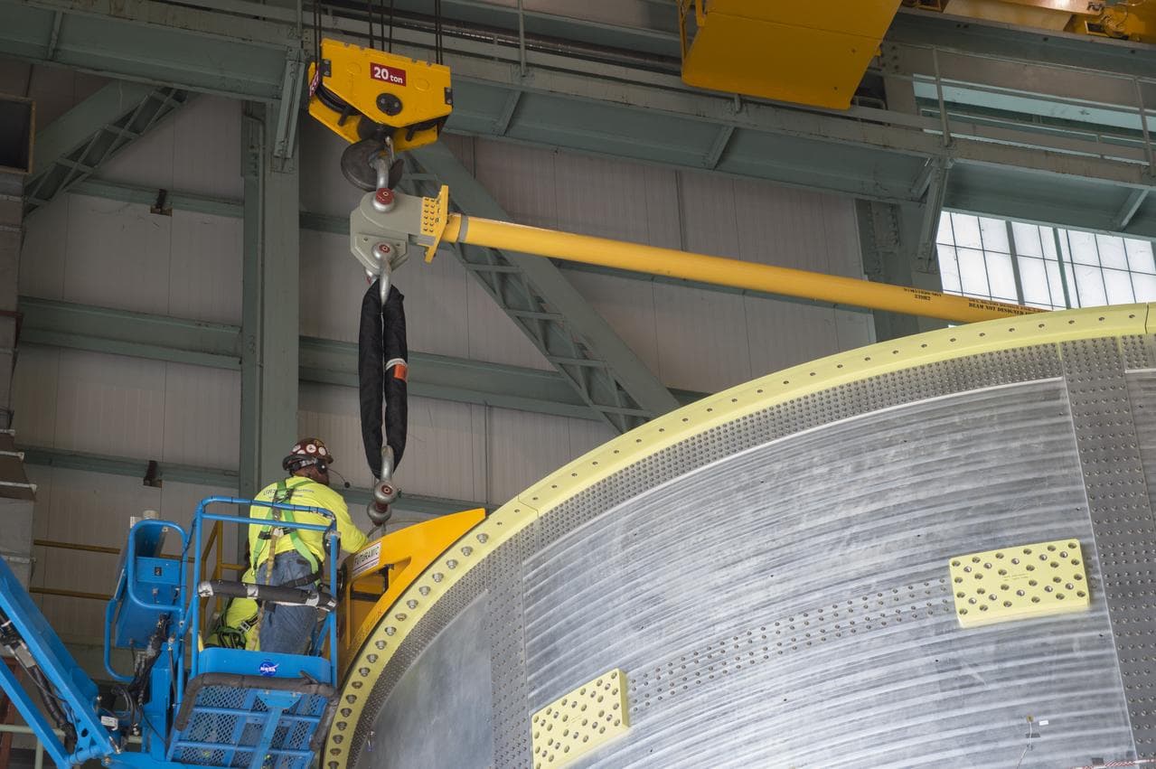 Pegasus delivers SLS engine section
