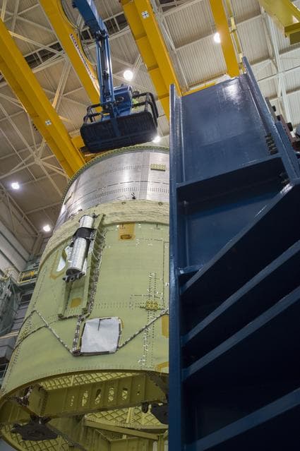 Pegasus delivers SLS engine section