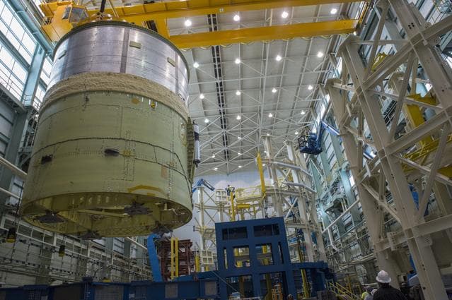 Pegasus delivers SLS engine section