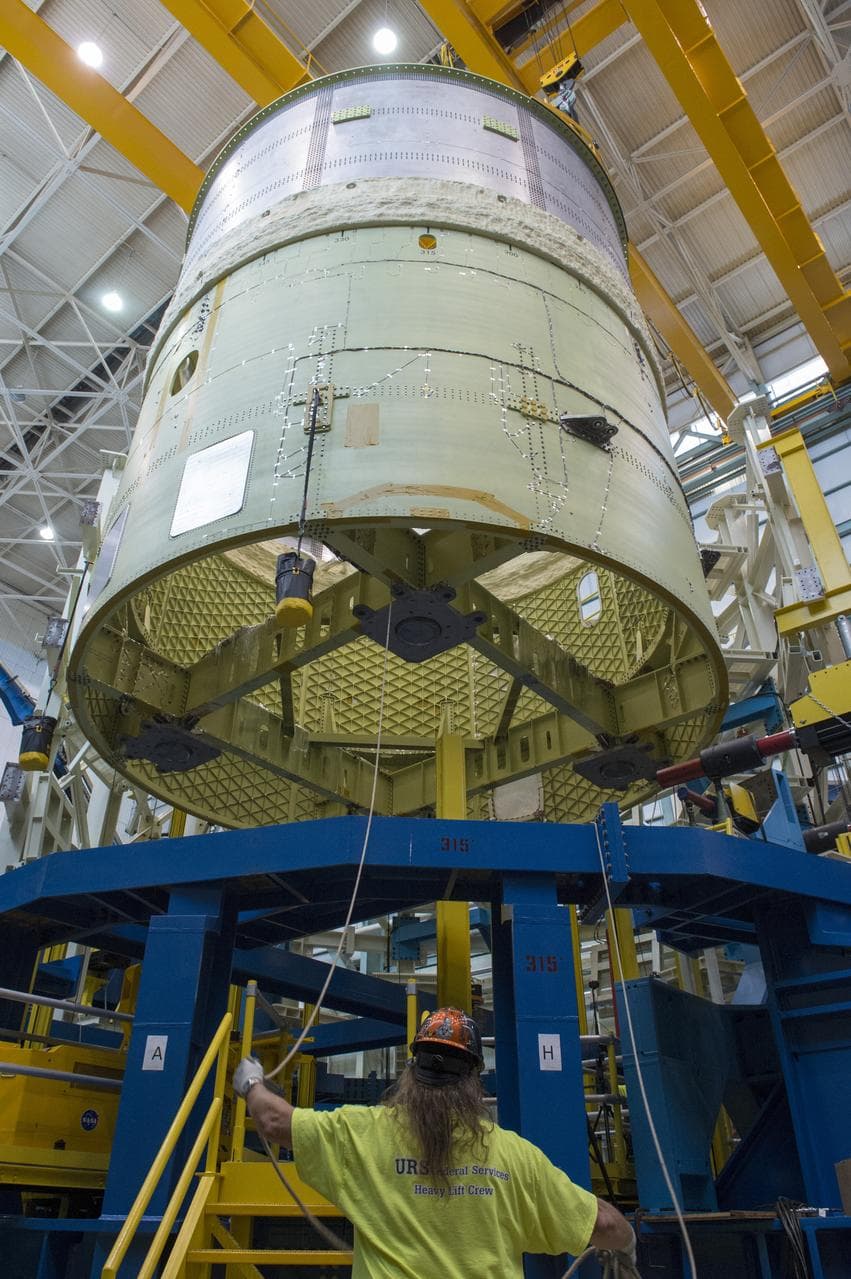 Pegasus delivers SLS engine section