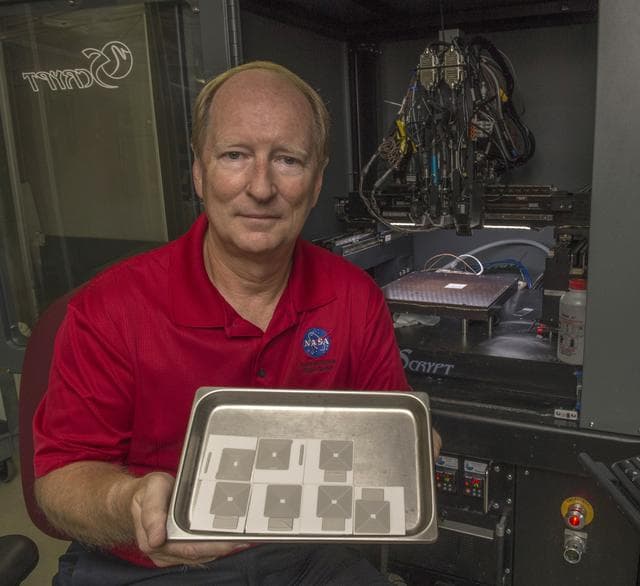 Curtis Hill with printed silver antenna arrays