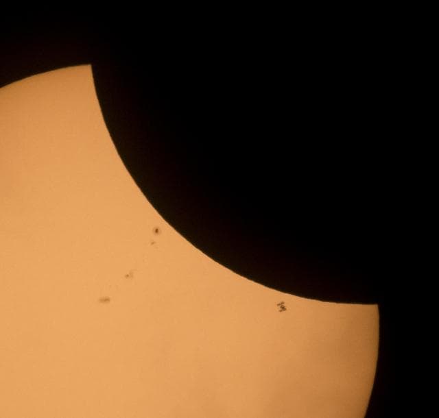 2017 Total Solar Eclipse - ISS Transit