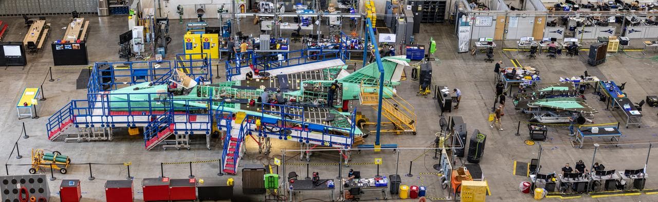 X-59 aircraft’s current state of assembly
