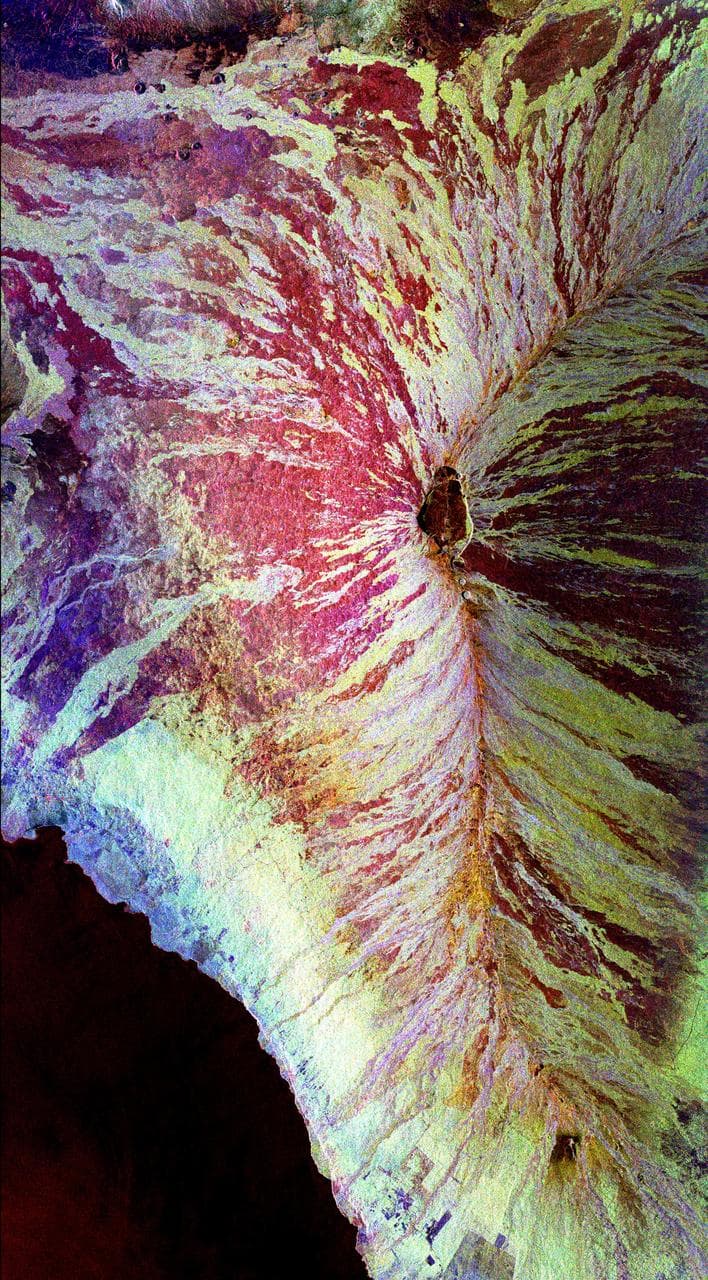 Space Radar Image of Mauna Loa, Hawaii