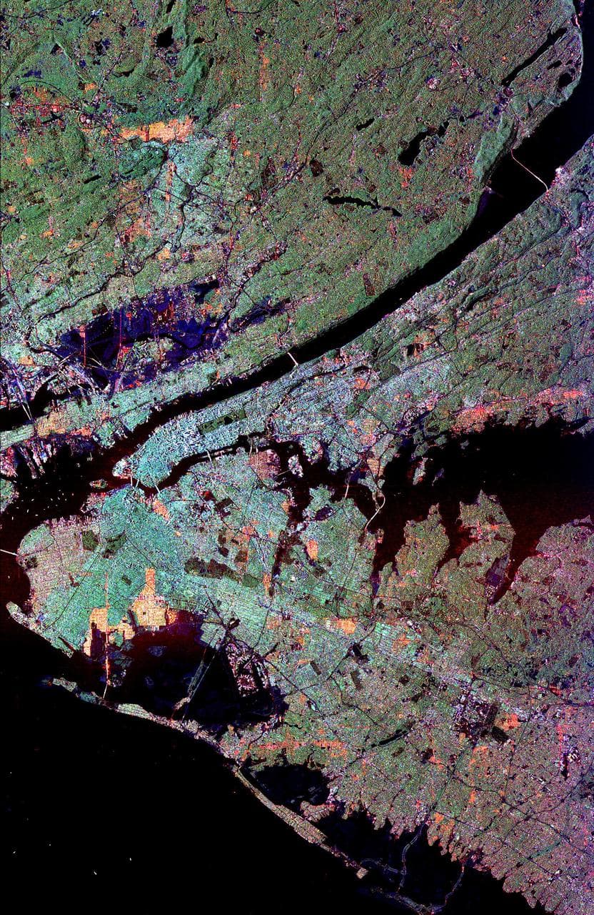 Space Radar Image of New York City