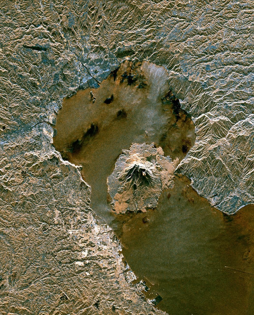 Space Radar Image of Sakura-Jima Volcano, Japan