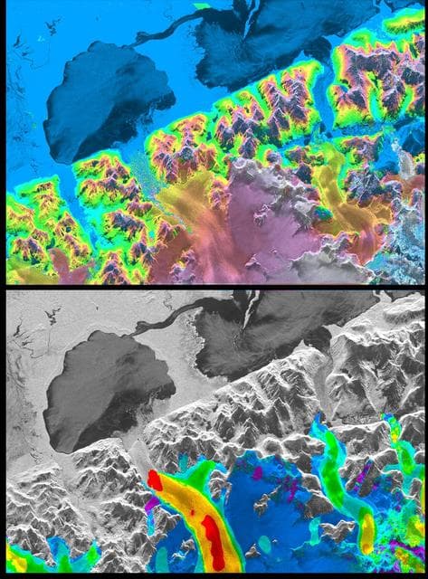 Space Radar Image of San Rafael Glacier, Chile