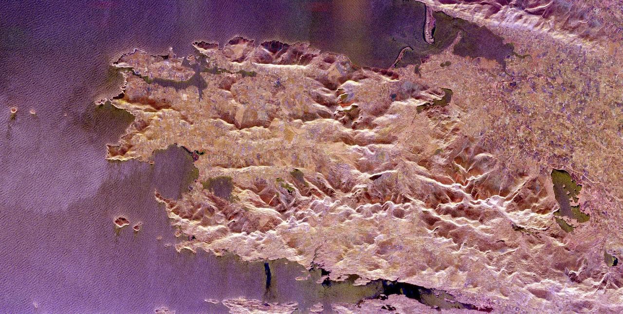 Space Radar Image of County Kerry, Ireland