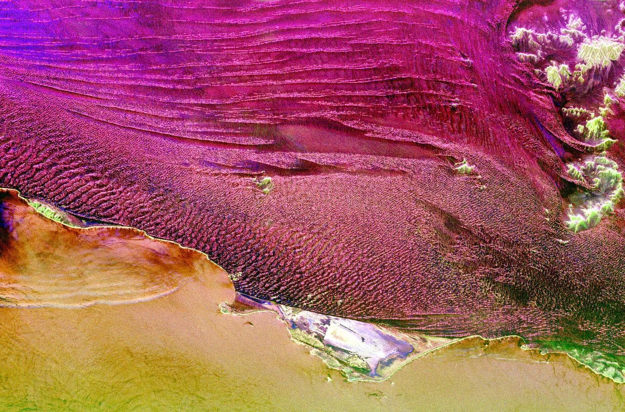 Space Radar Image of Namibia Sand Dunes