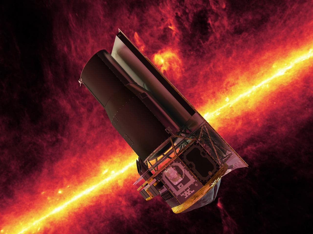 SST and the Milky Way, an Artist Concept