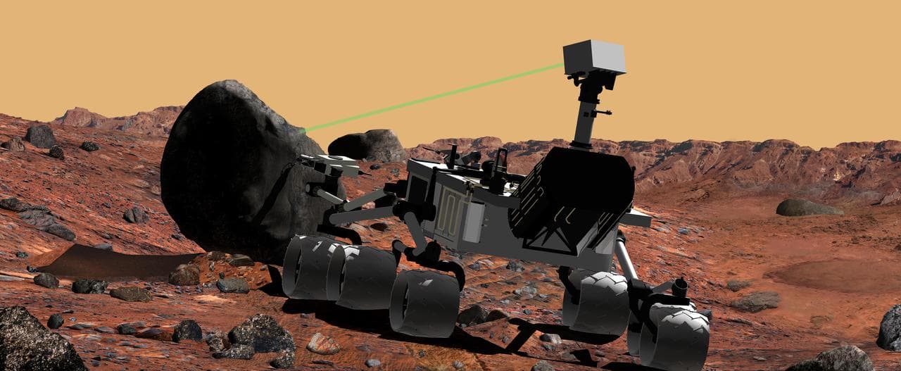 Mars Science Laboratory Using Laser Instrument, Artist Concept