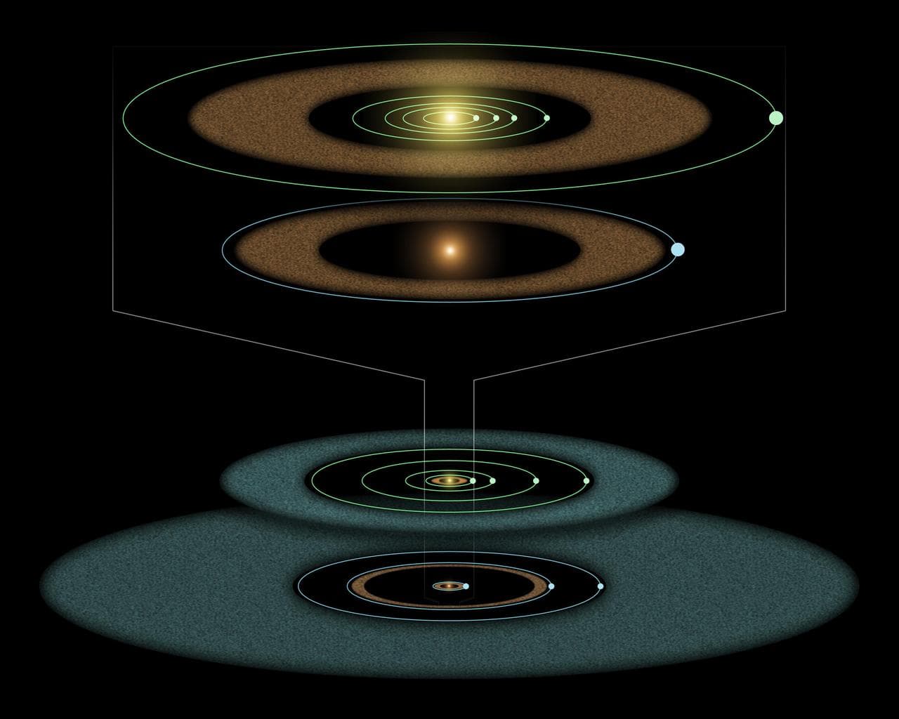 Young Solar System in the Making Artist Concept