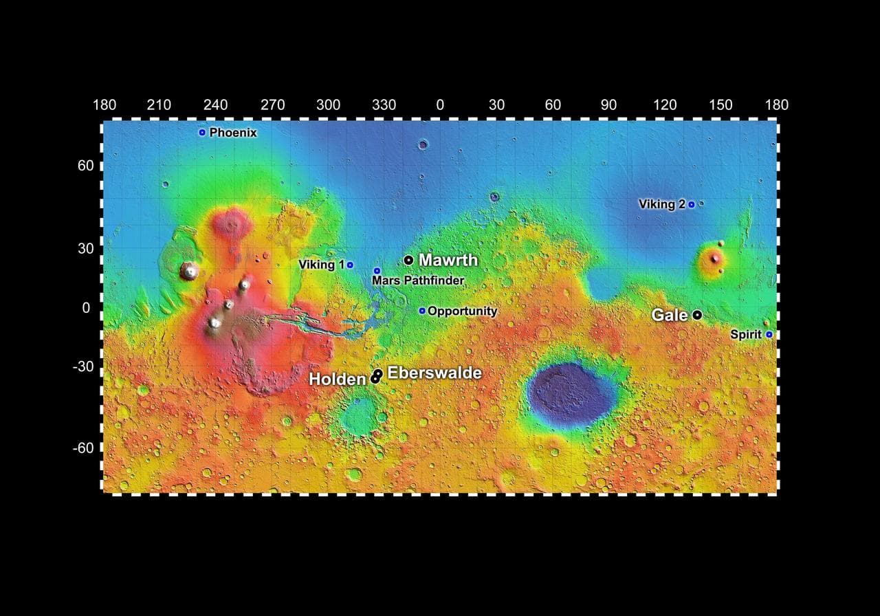 Four Finalist Landing Site Candidates for Mars Science Laboratory