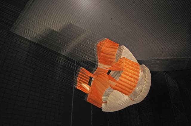 Parachute Opening During Tests for Mars Science Laboratory