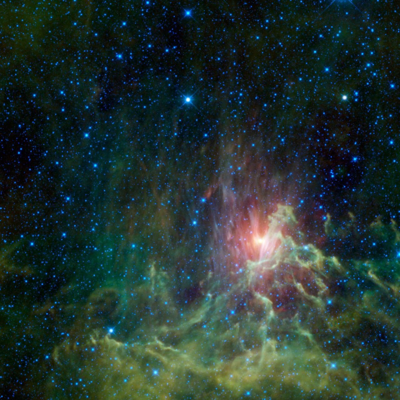 WISE Catches a Runaway Star in Flames