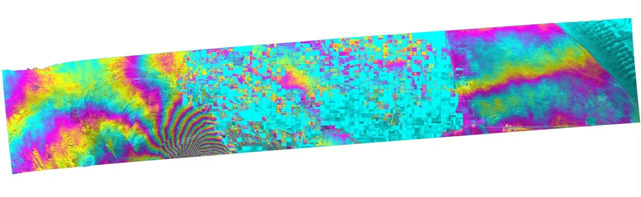 NASA Radar Captures Earth Deformation from 2010 Baja Calif. Quake