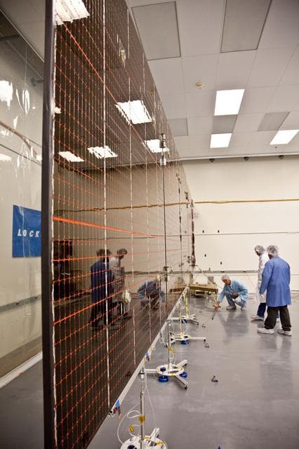 Juno Solar Panel Deployment Test