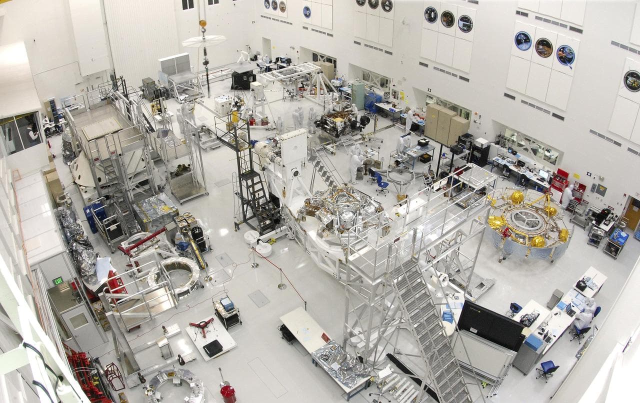 Working on Curiosity in JPL Spacecraft Assembly Facility