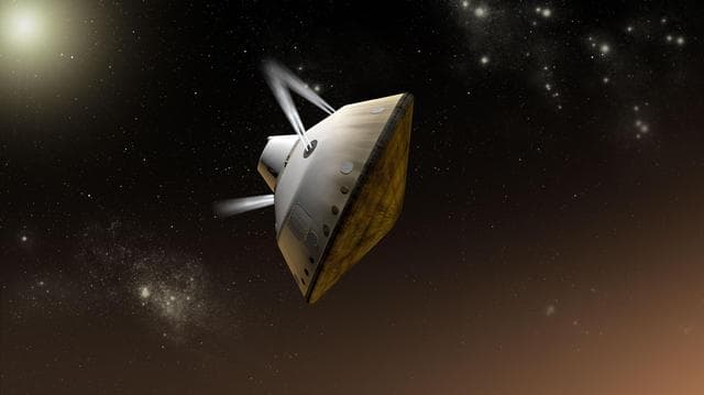 Mars Science Laboratory Guided Entry at Mars, Artist Concept