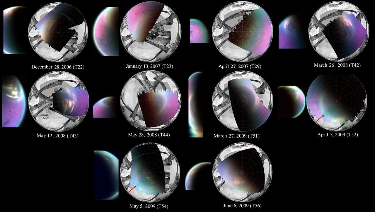 Changes in Titan North Polar Cloud