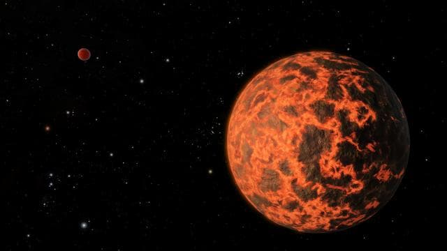 Exoplanet is Extremely Hot and Incredibly Close Artist Concept
