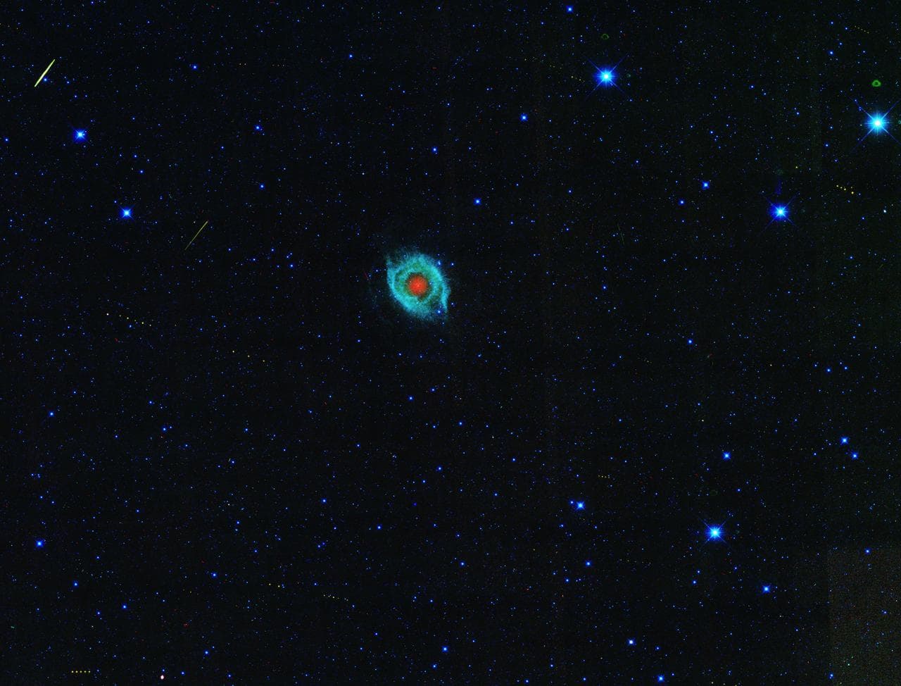 March of Asteroids Across Dying Star