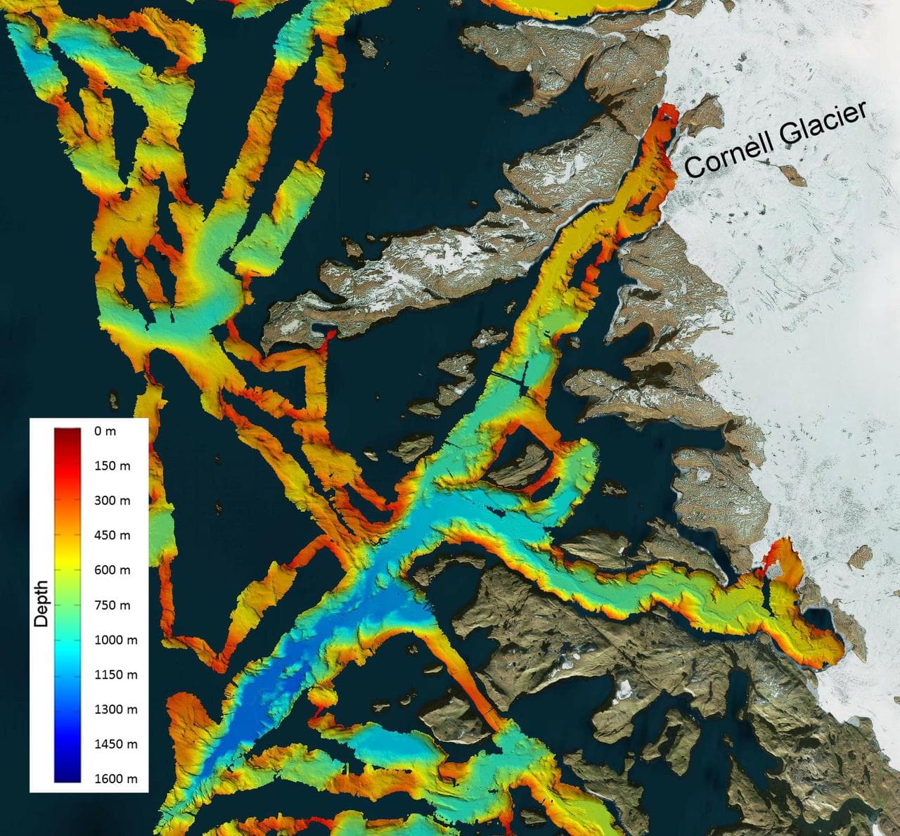 NASA OMG Mission Maps Sea Floor Depth off Greenland Coast
