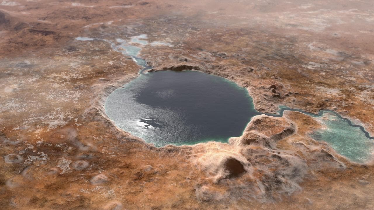 Ancient Jezero Crater (Illustration)